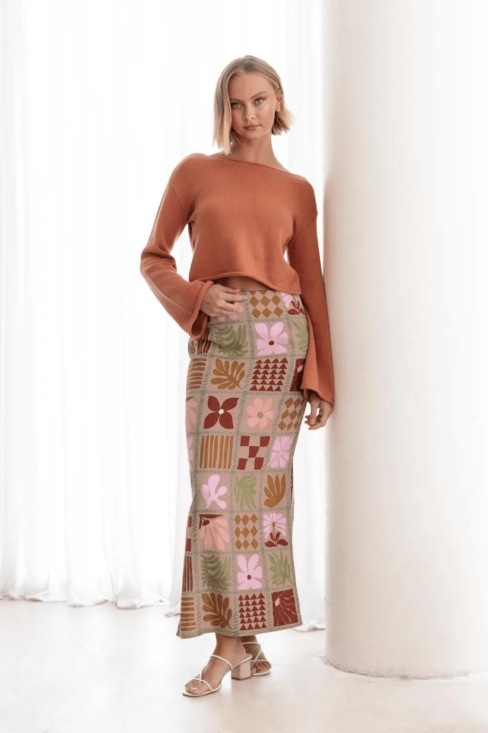 Paper Heart Lisse Autumn Maxi Skirt