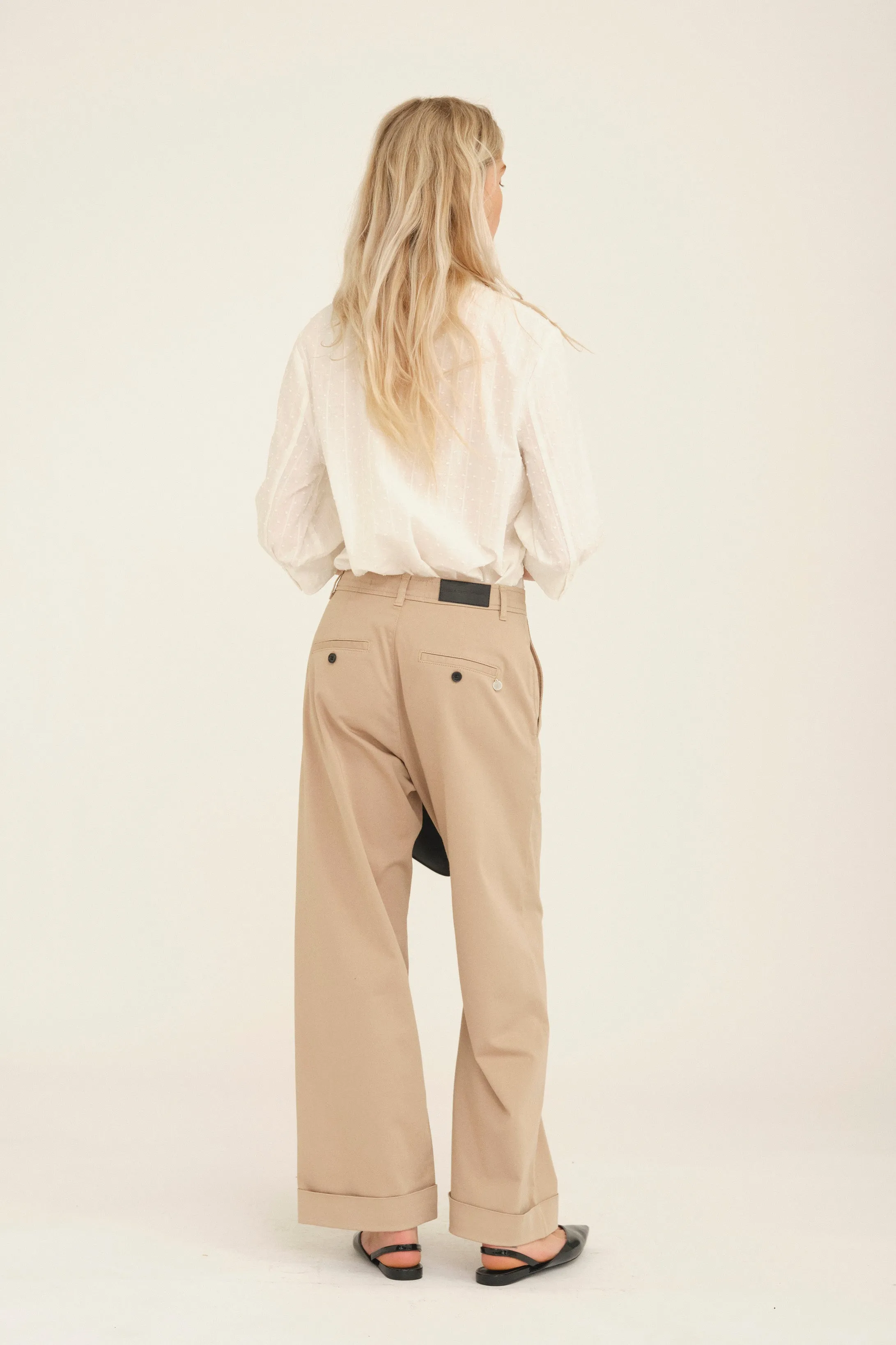 PD-Birkin Weekend Cropped Pant - Chalk Beige