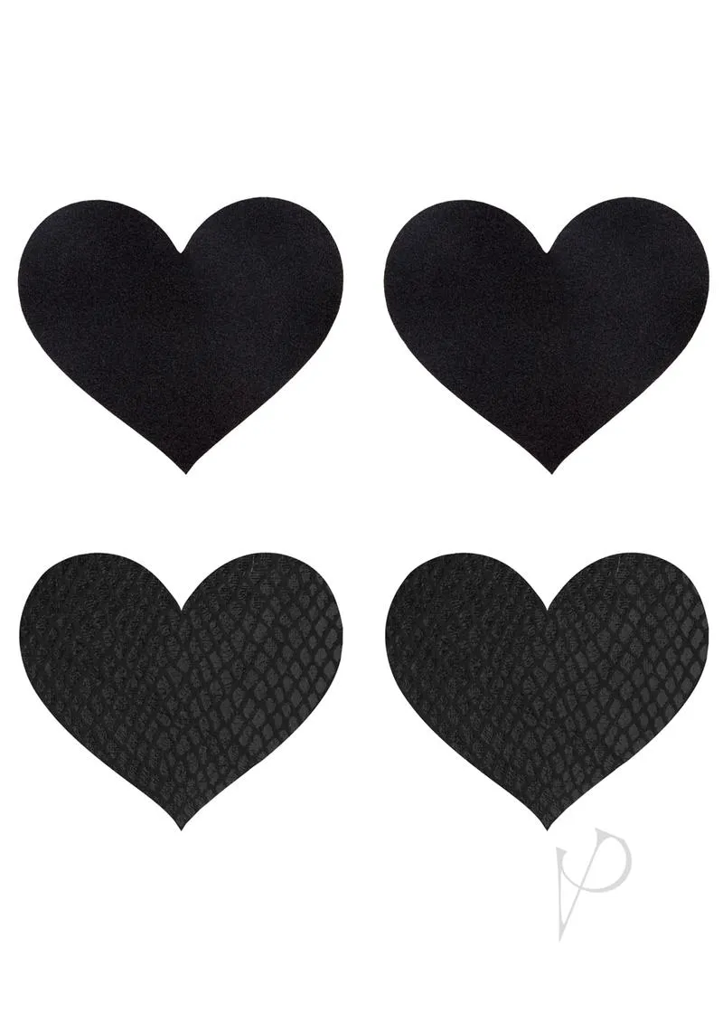 Peekaboo Classic Black Hearts