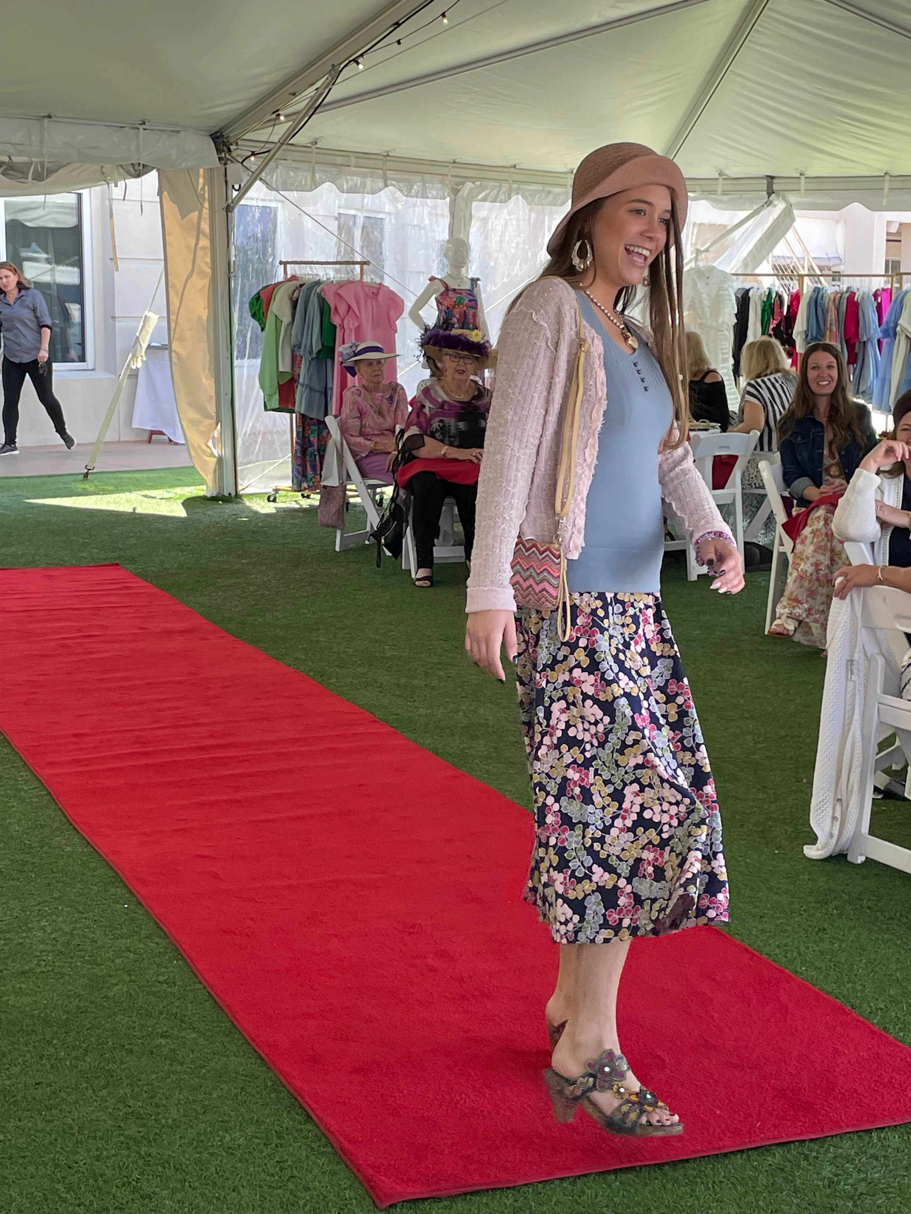 Picnic Skirt in Super Bloom Print by Effie's Heart