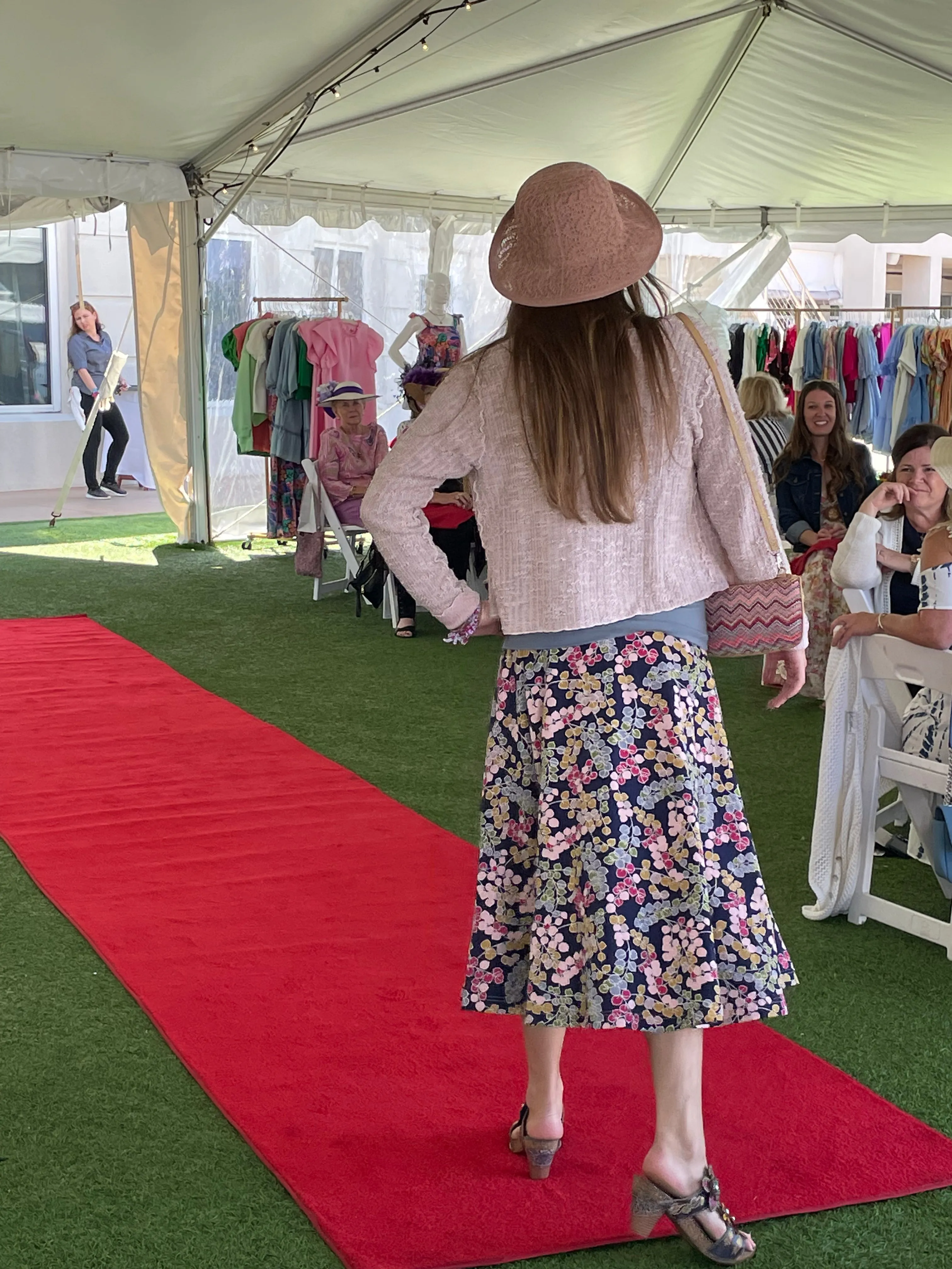 Picnic Skirt in Super Bloom Print by Effie's Heart