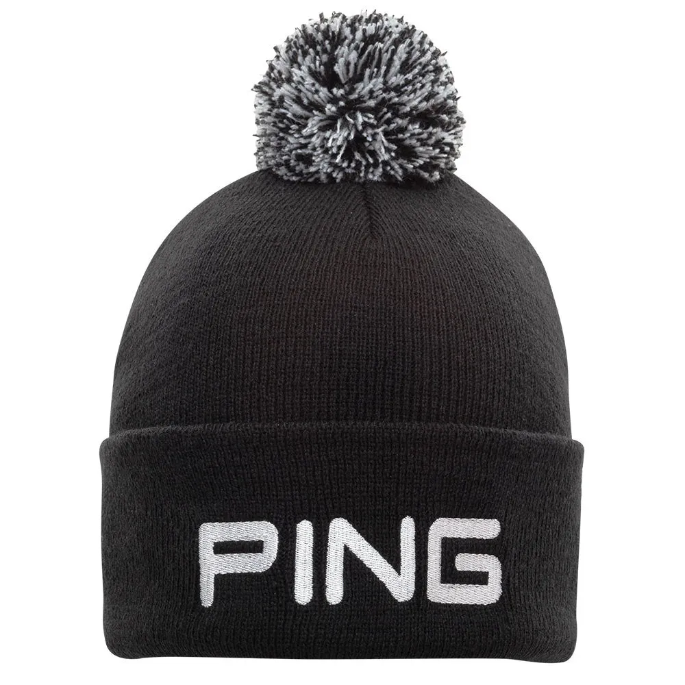 Ping Collection Classic Bobble Hat - Black