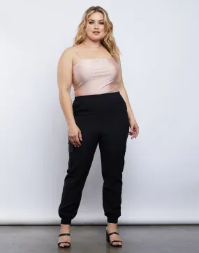 Plus Size Cargo Joggers