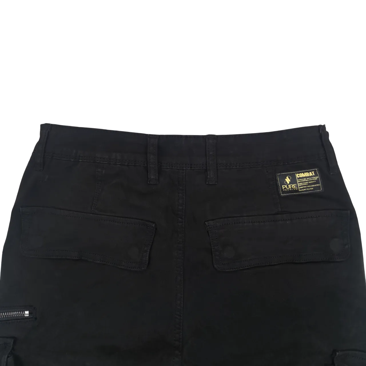 Pure Premium Giovani Black Cargo Pants