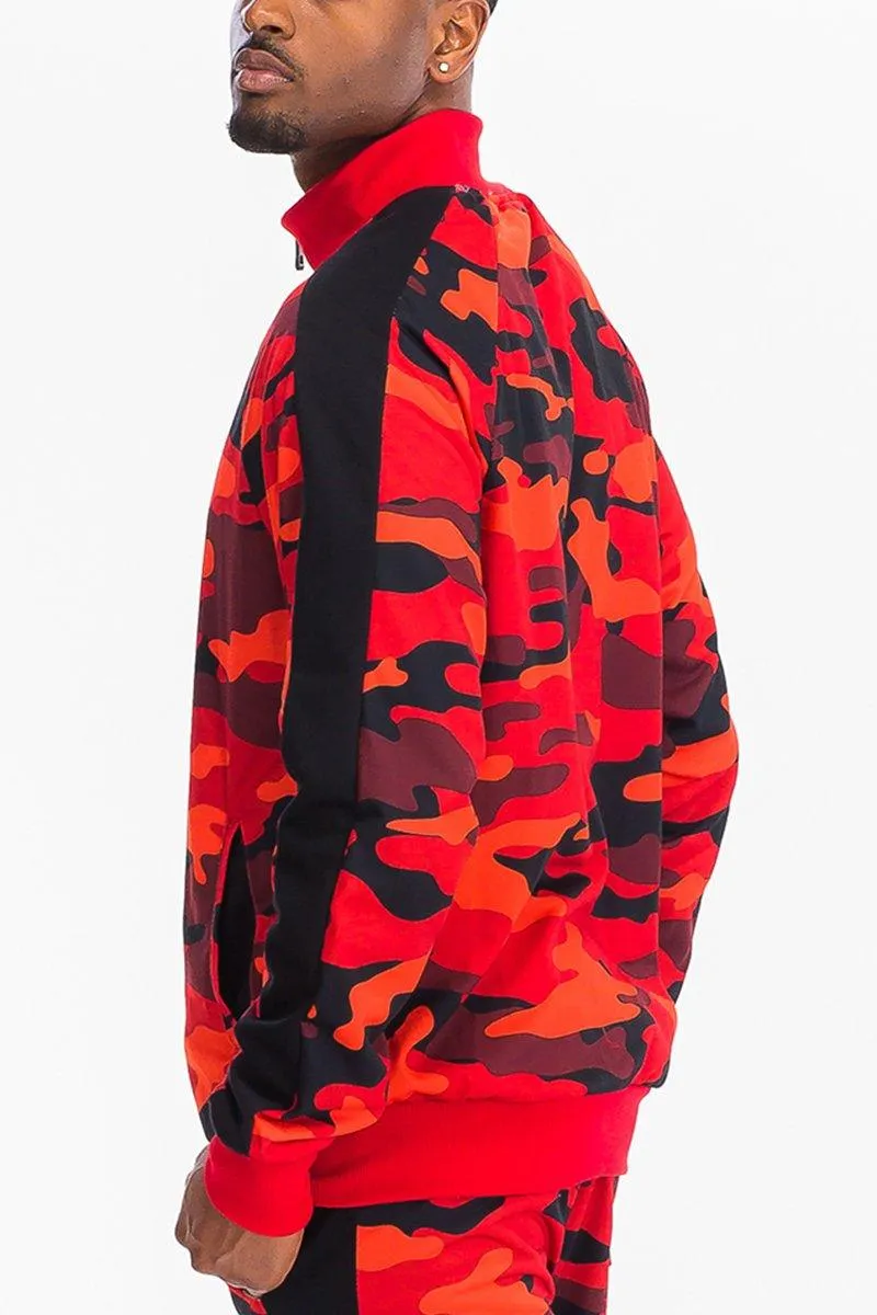 Red Full Camo Track Jacket