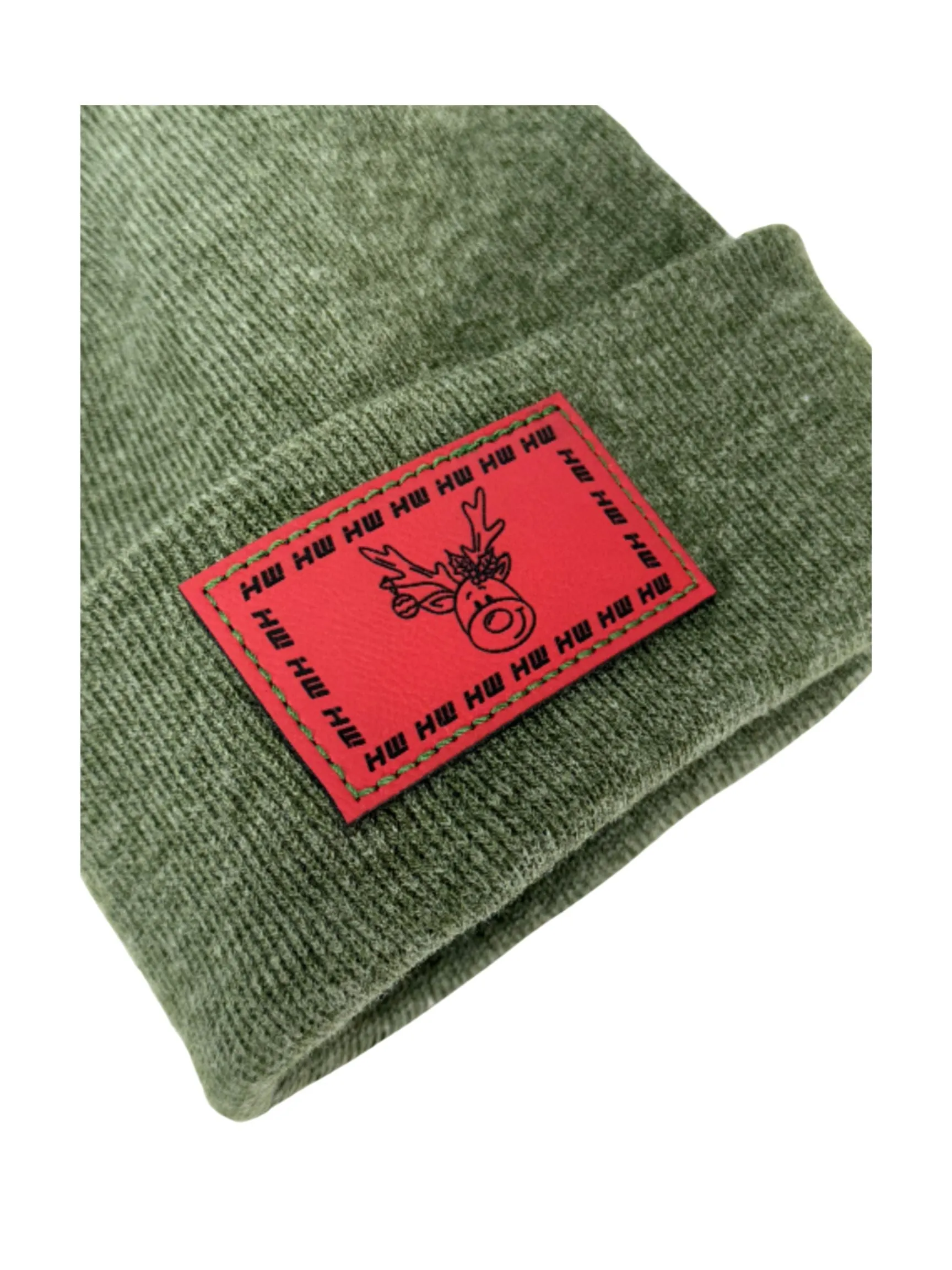 Reindeer Limited Edition, HW Theta-Stitch Beanie - Exclusive Christmas Hat Collection, GREEN