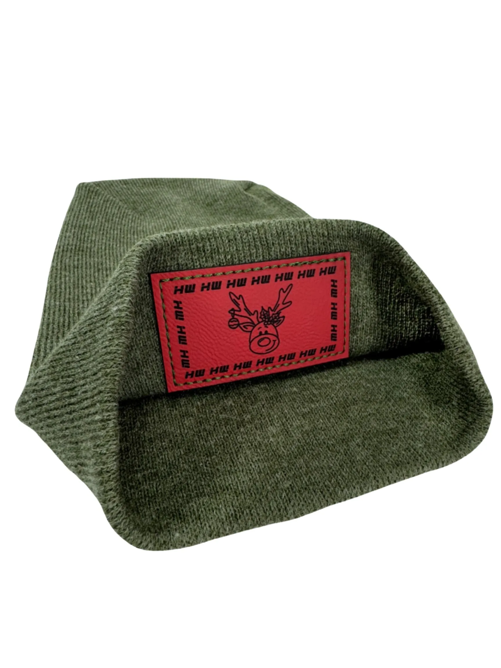 Reindeer Limited Edition, HW Theta-Stitch Beanie - Exclusive Christmas Hat Collection, GREEN