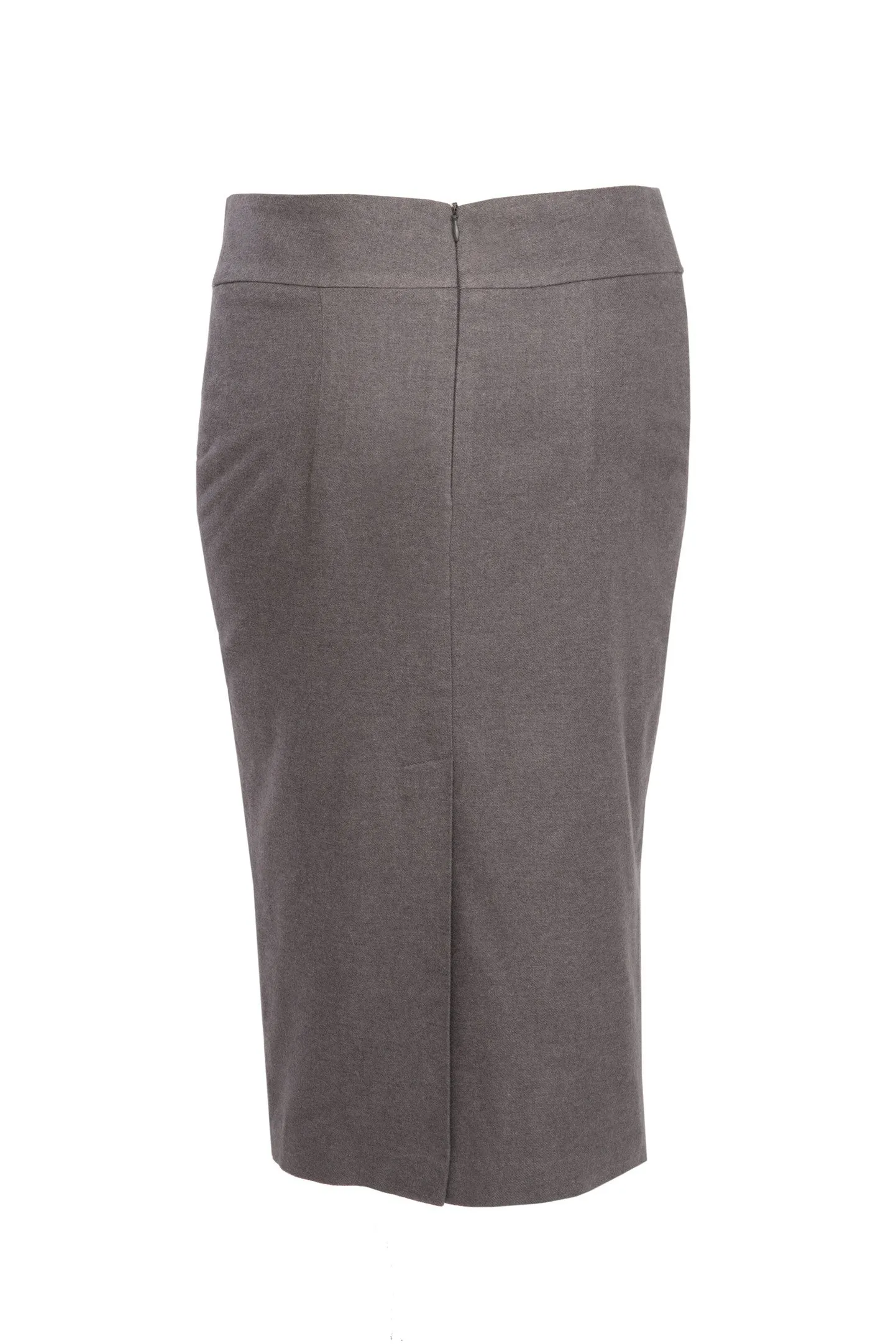 REVENEA GRAY CASHMERE PENCIL SKIRT