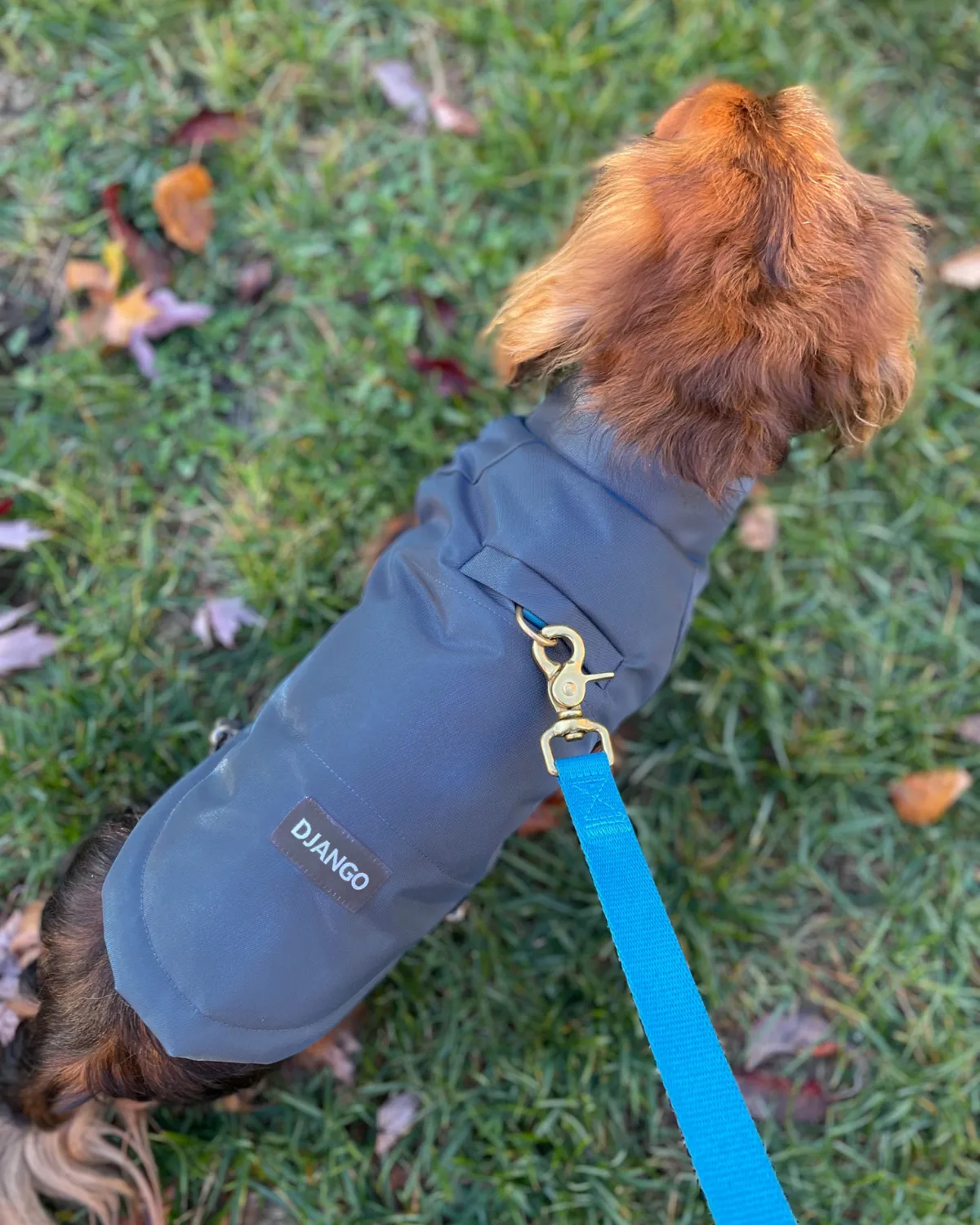 Reversible Puffer Dog Coat - Twilight Blue