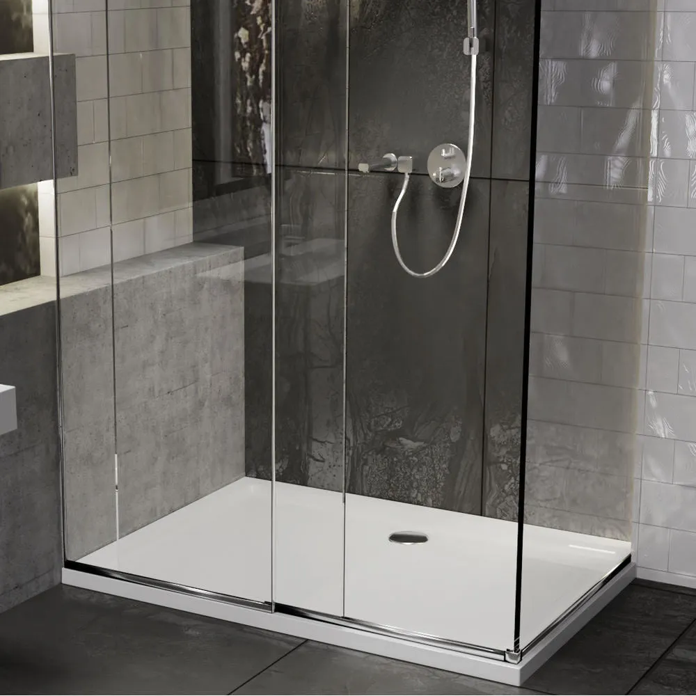 Roman Stone Solid Surface Anti Slip Shower Tray - 1600 x 700 x 40mm