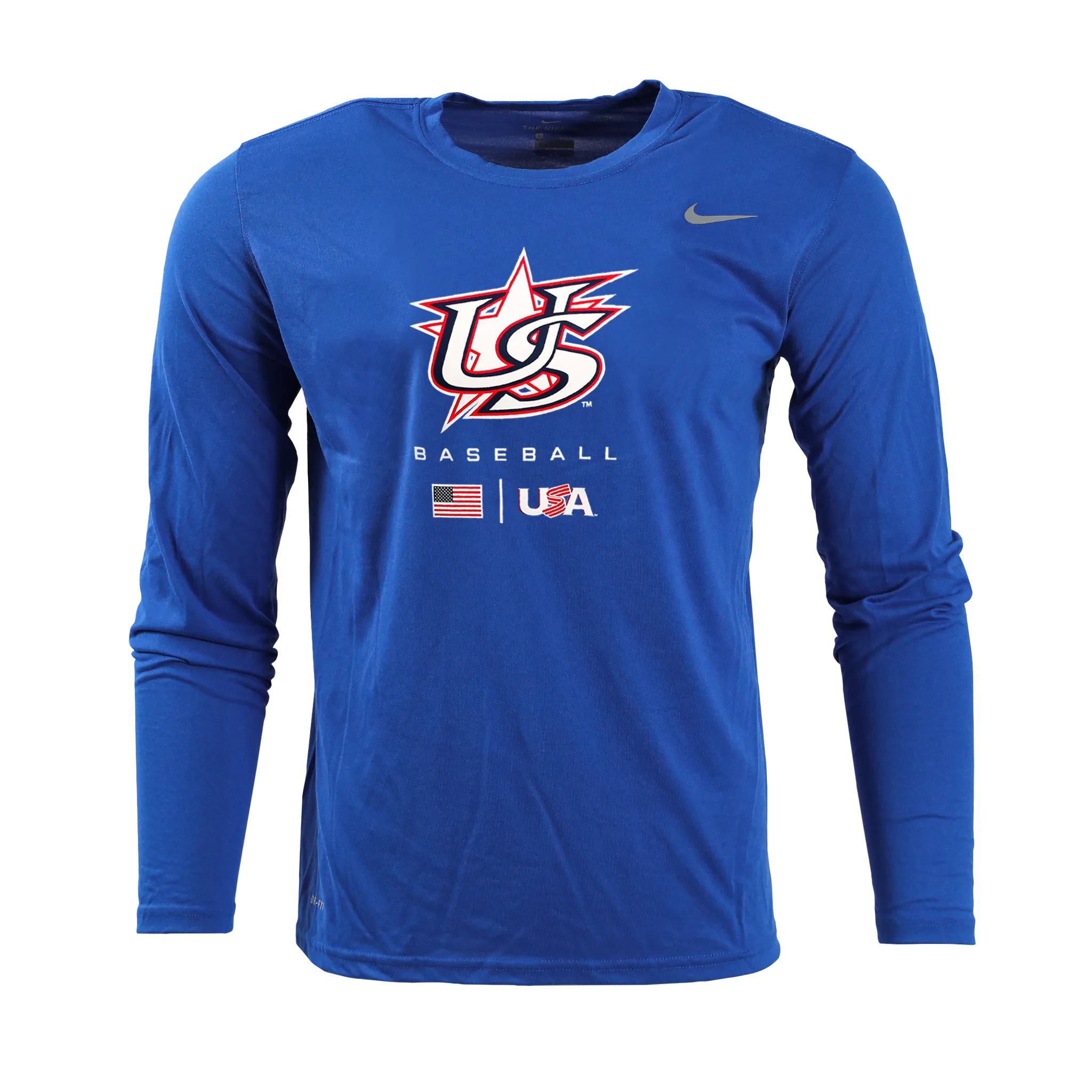 Royal Blue Essential Logo Long Sleeve Legend Tee