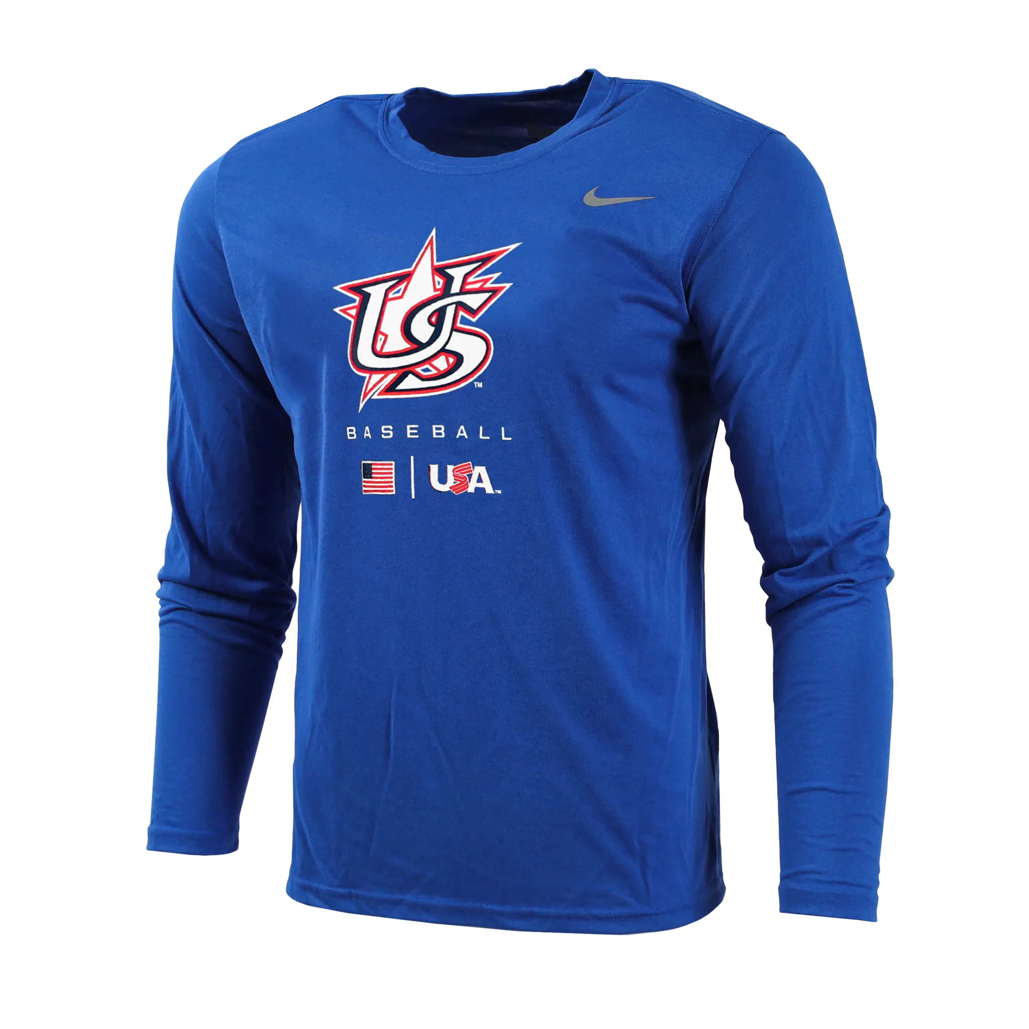 Royal Blue Essential Logo Long Sleeve Legend Tee