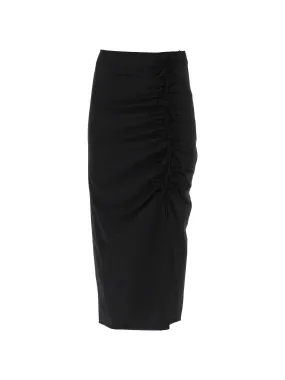 Ruched Midi Skirt