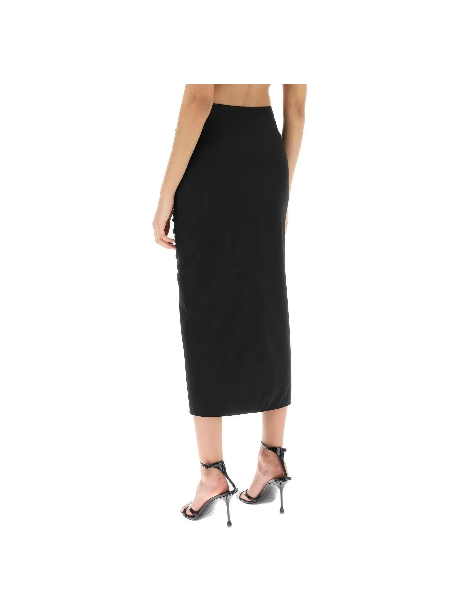 Ruched Midi Skirt