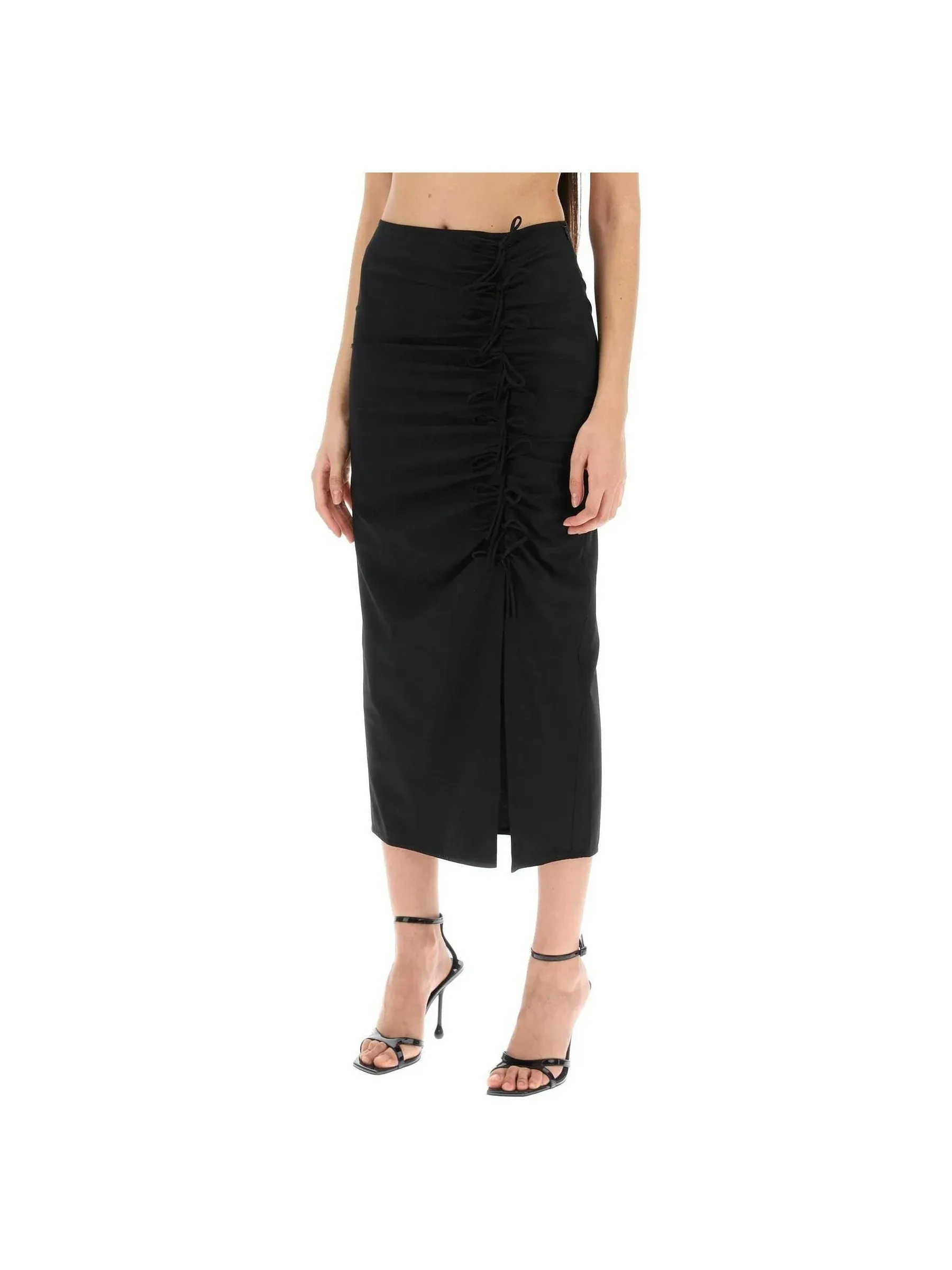 Ruched Midi Skirt