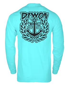 Salty Crest UV Long Sleeve T-Shirt - Aqua