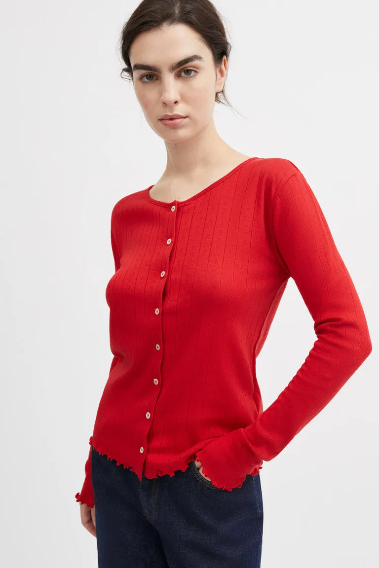 SKALL - Edie Cardigan - Aurora Red