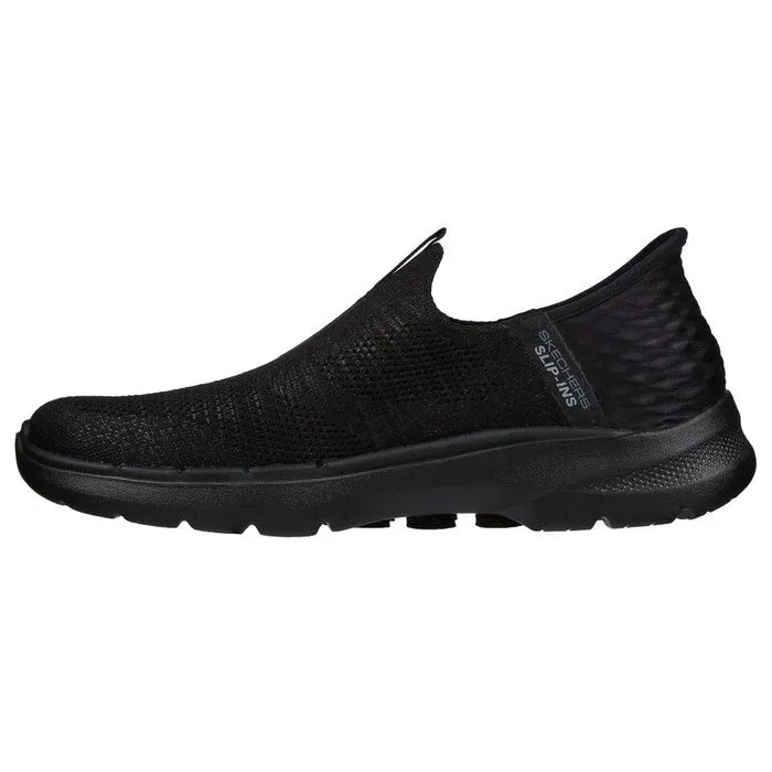 Skechers Go Walk 6 WIDE Width Womens Fabulous View SLIP INS Black