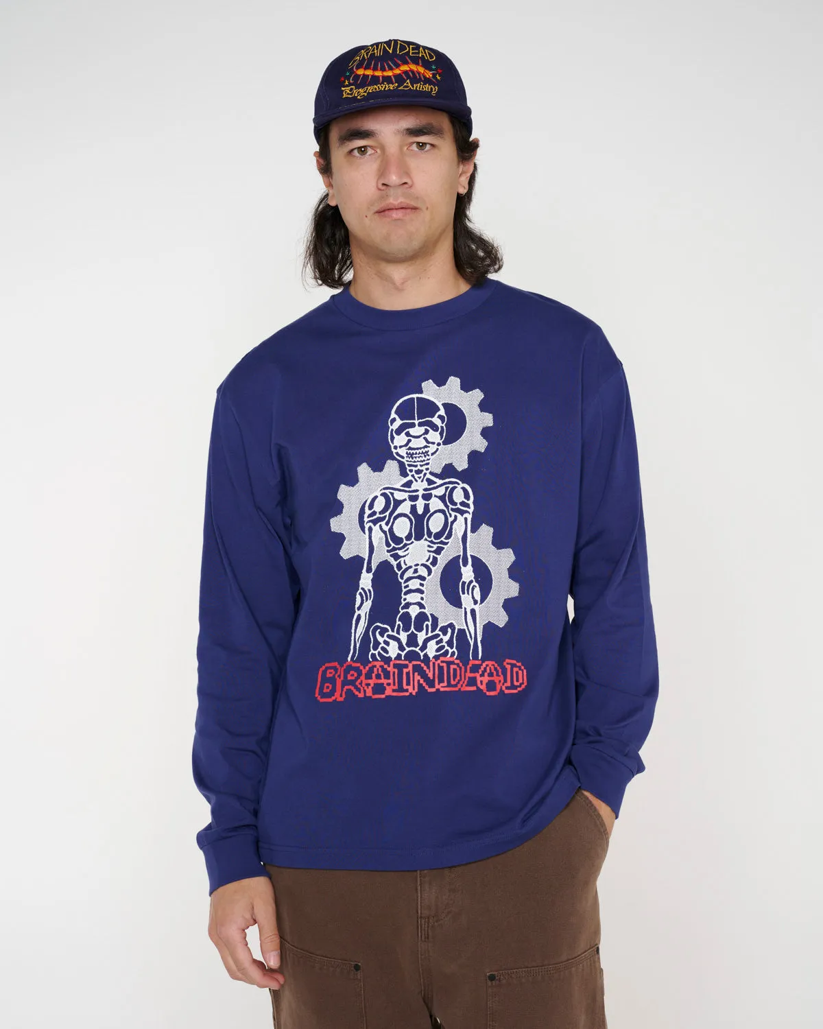 Skeletal Gear Long Sleeve - Navy