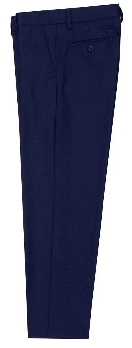 Slim Fit Dress Pants with Adjustable Waist