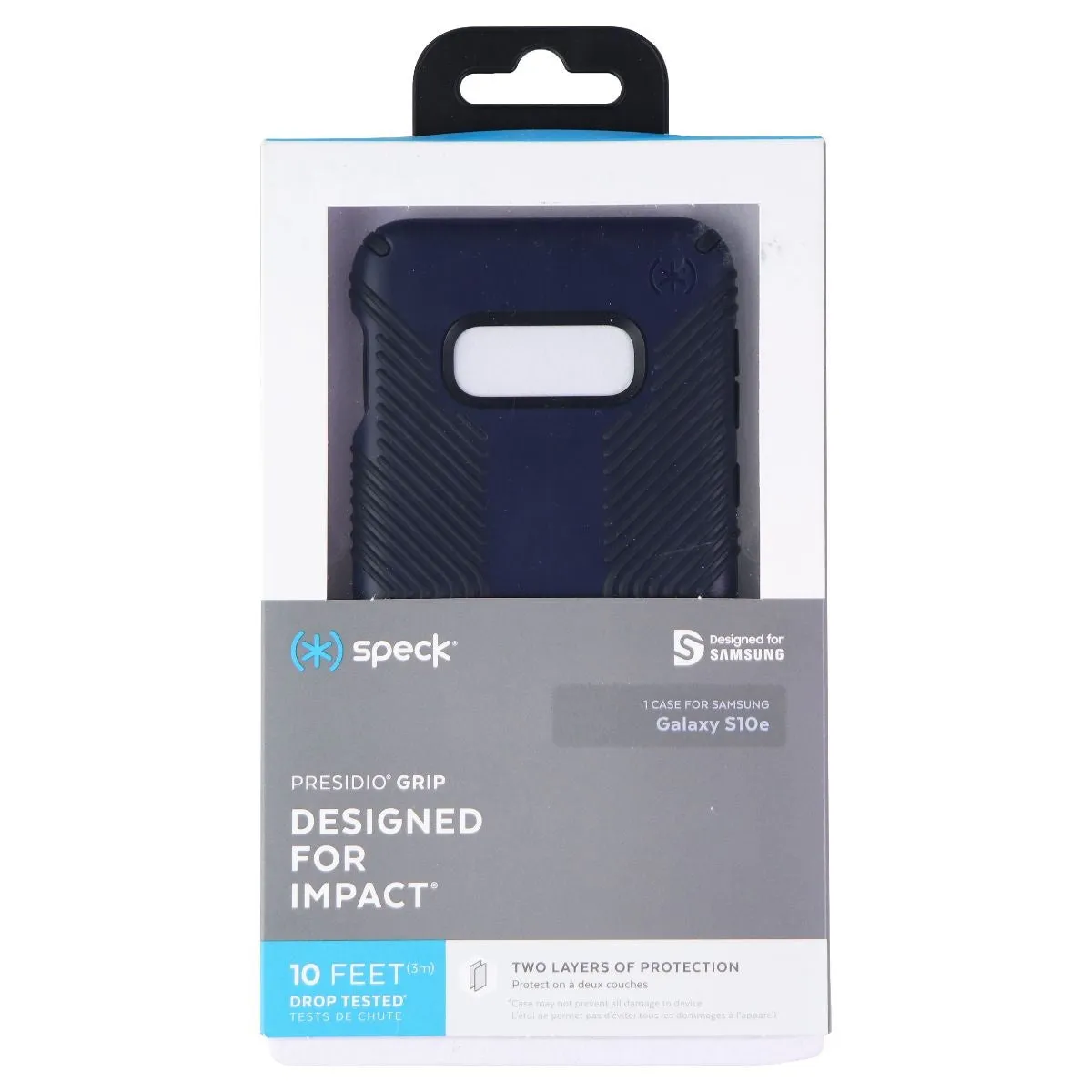 Speck Presidio Grip Case for Samsung Galaxy S10E - Eclipse Blue/Carbon Black