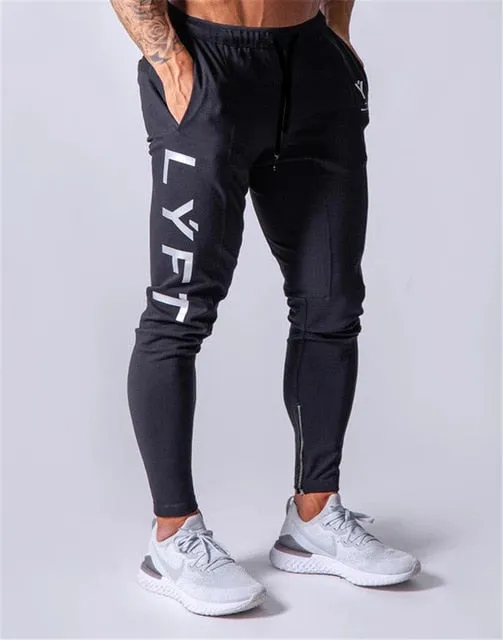 Sports pants men's jogger fitness sports trousers new fashion printed muscle men's fitness training pants