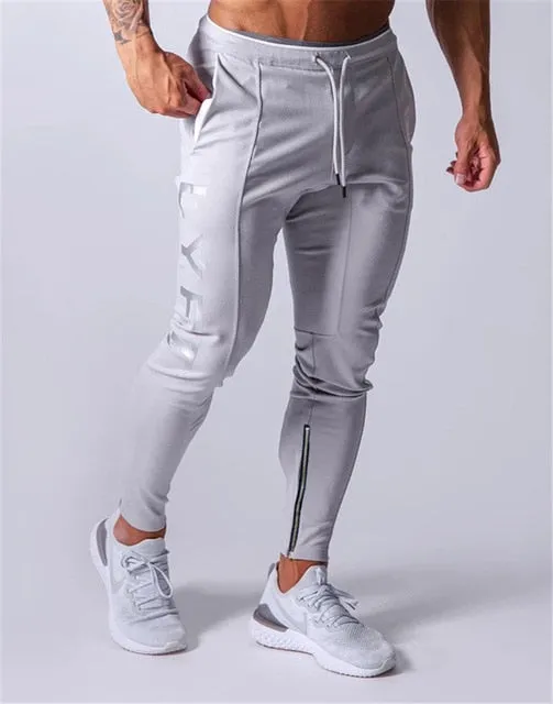 Sports pants men's jogger fitness sports trousers new fashion printed muscle men's fitness training pants