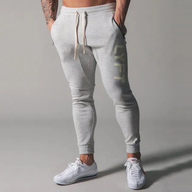 Sports pants men's jogger fitness sports trousers new fashion printed muscle men's fitness training pants