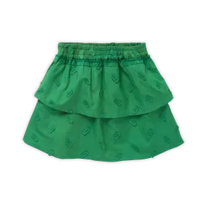 SPROET & SPROUT GREEN LAYERED SKIRT [FINAL SALE]