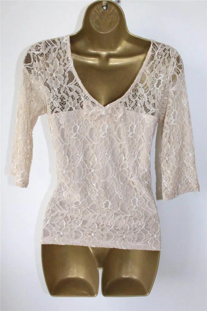 Sugarhill Boutique Cream Bow Back Blouse