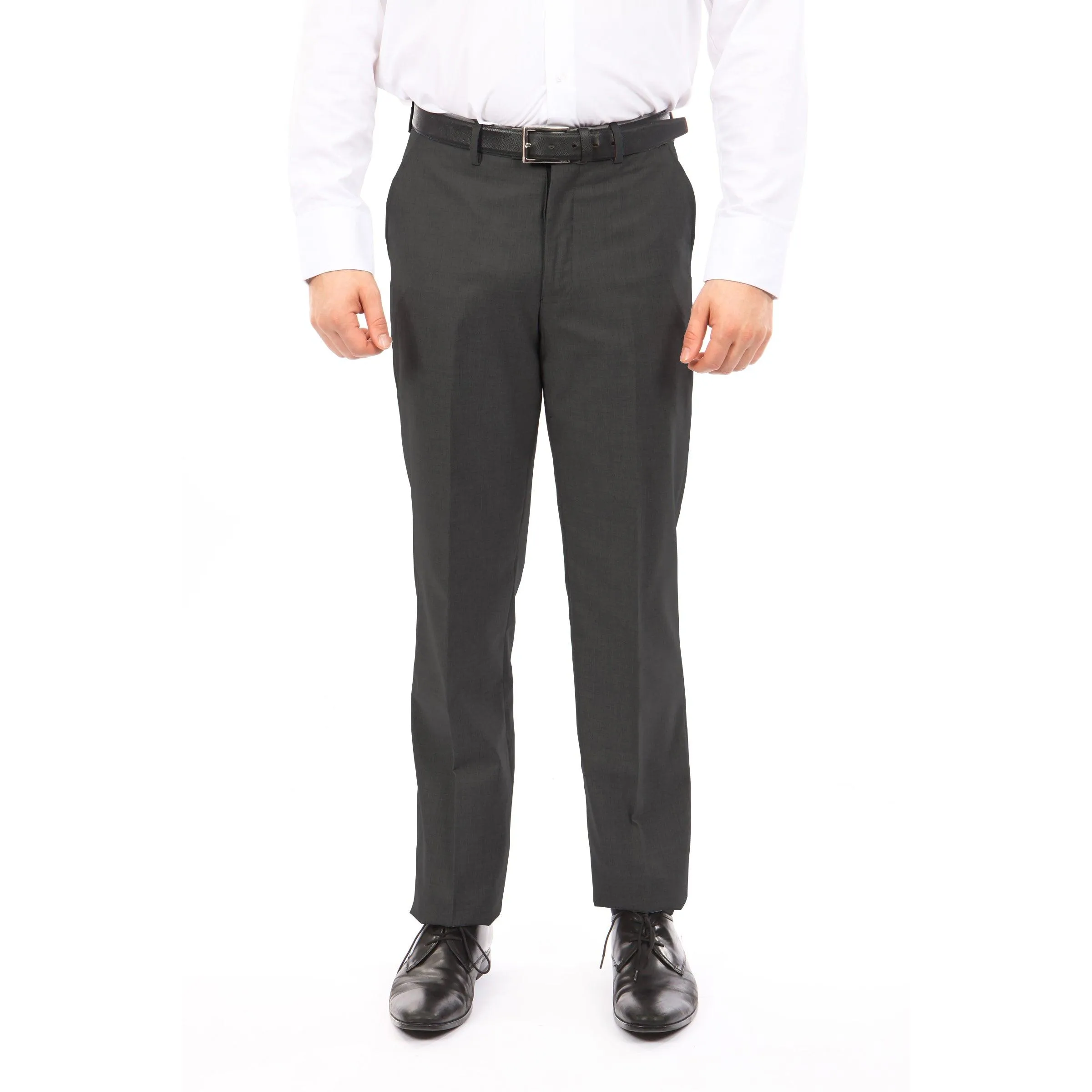 Tazio Slim Fit Stretch Dress Pants, Charcoal