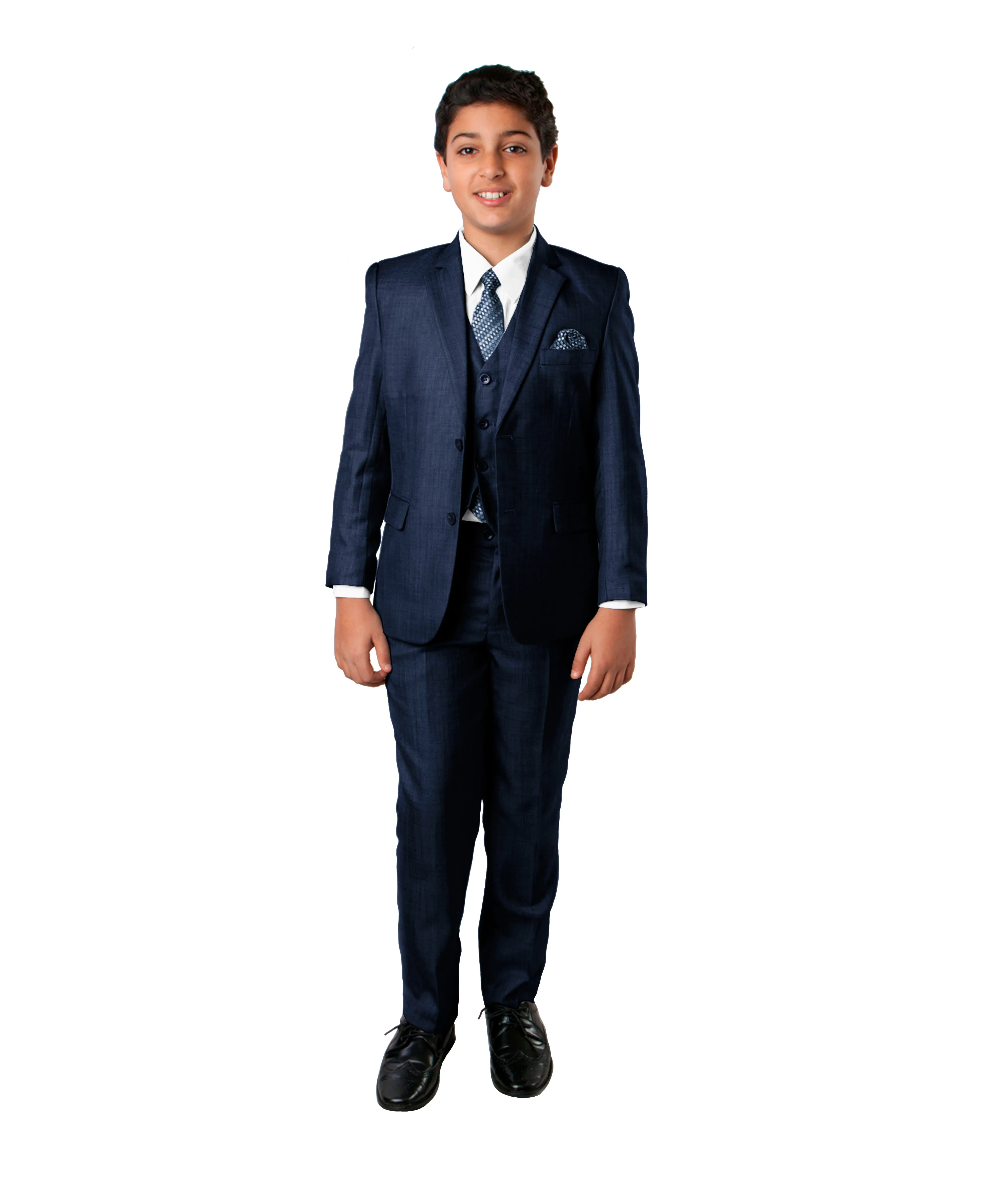 Tazzio Modern Fit Boys Suit 5pc Set, Navy