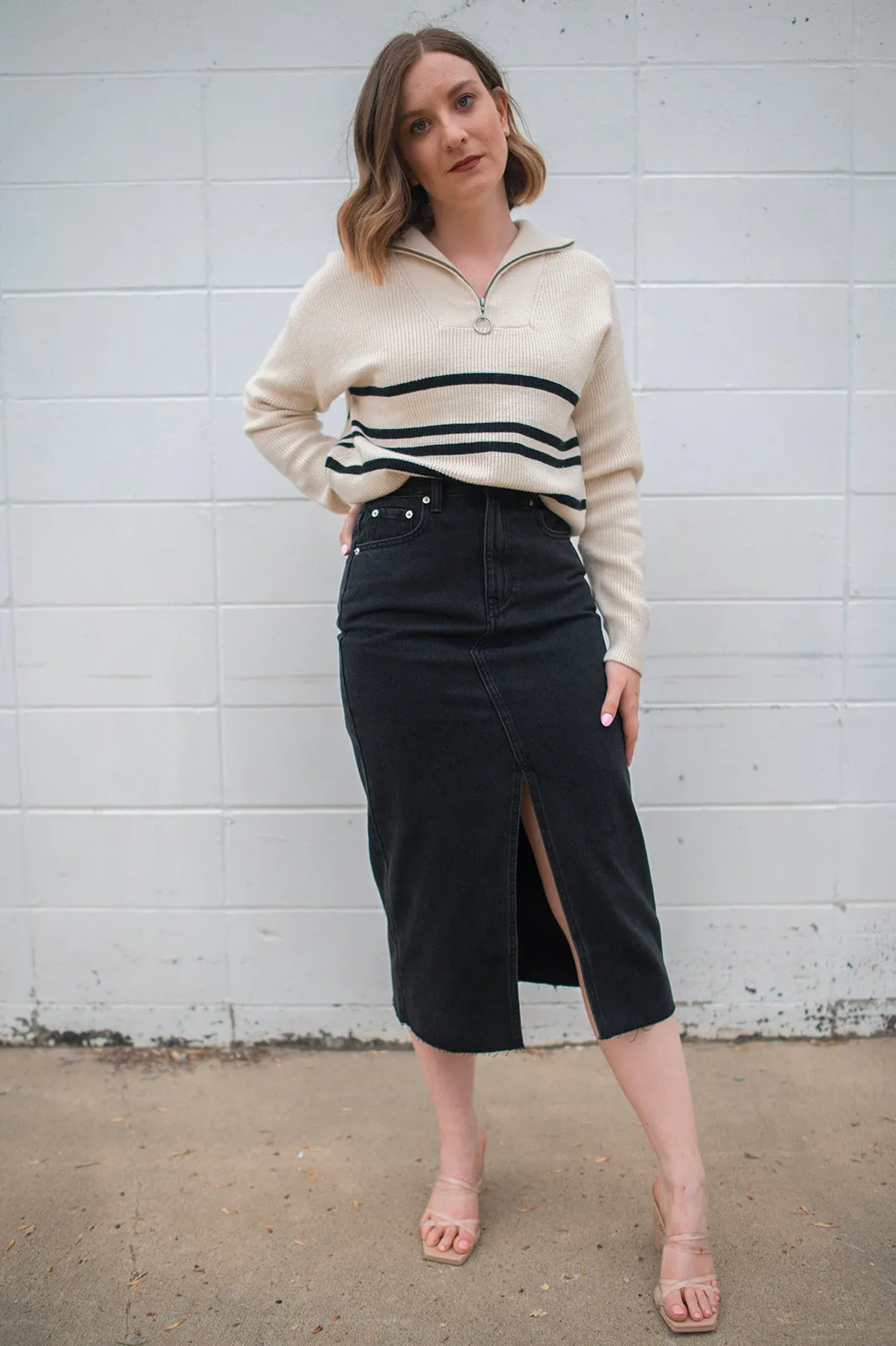 The Nira Denim Skirt