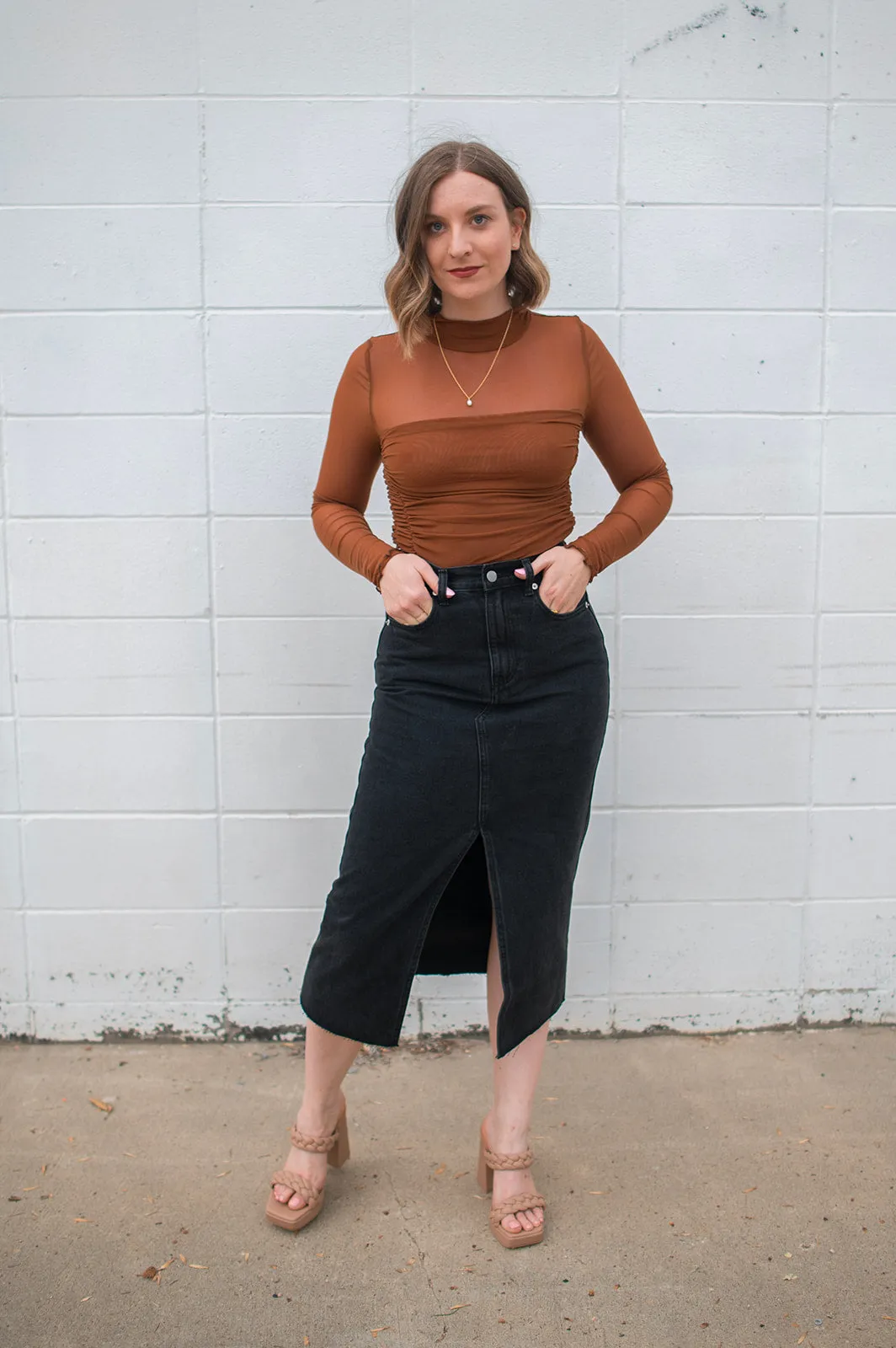 The Nira Denim Skirt