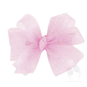 Tiny Classic Organza Girls Double Hair Bow