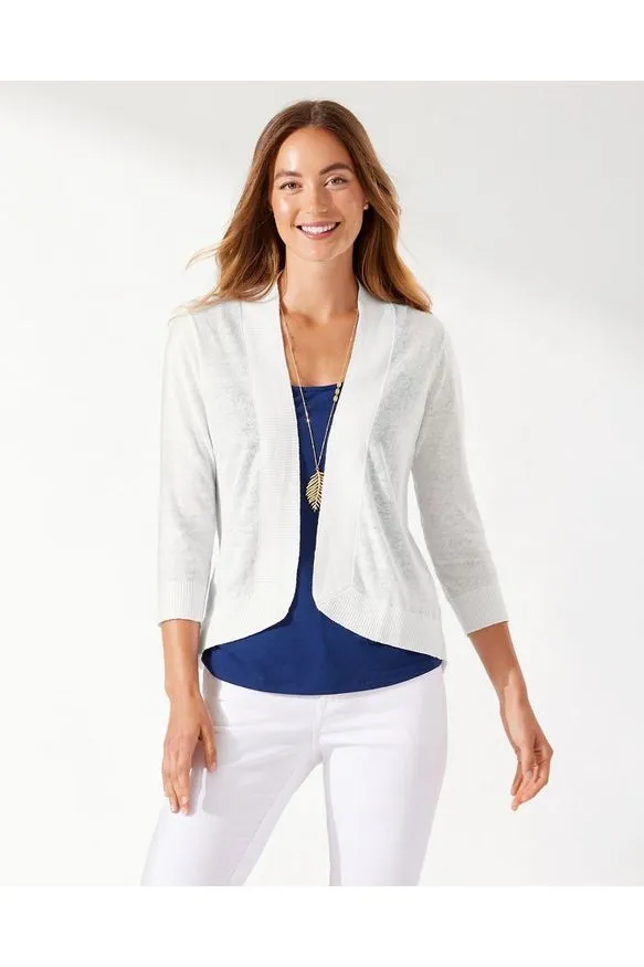 Tommy Bahama Lea Linen Open Cardigan - Style TW40689