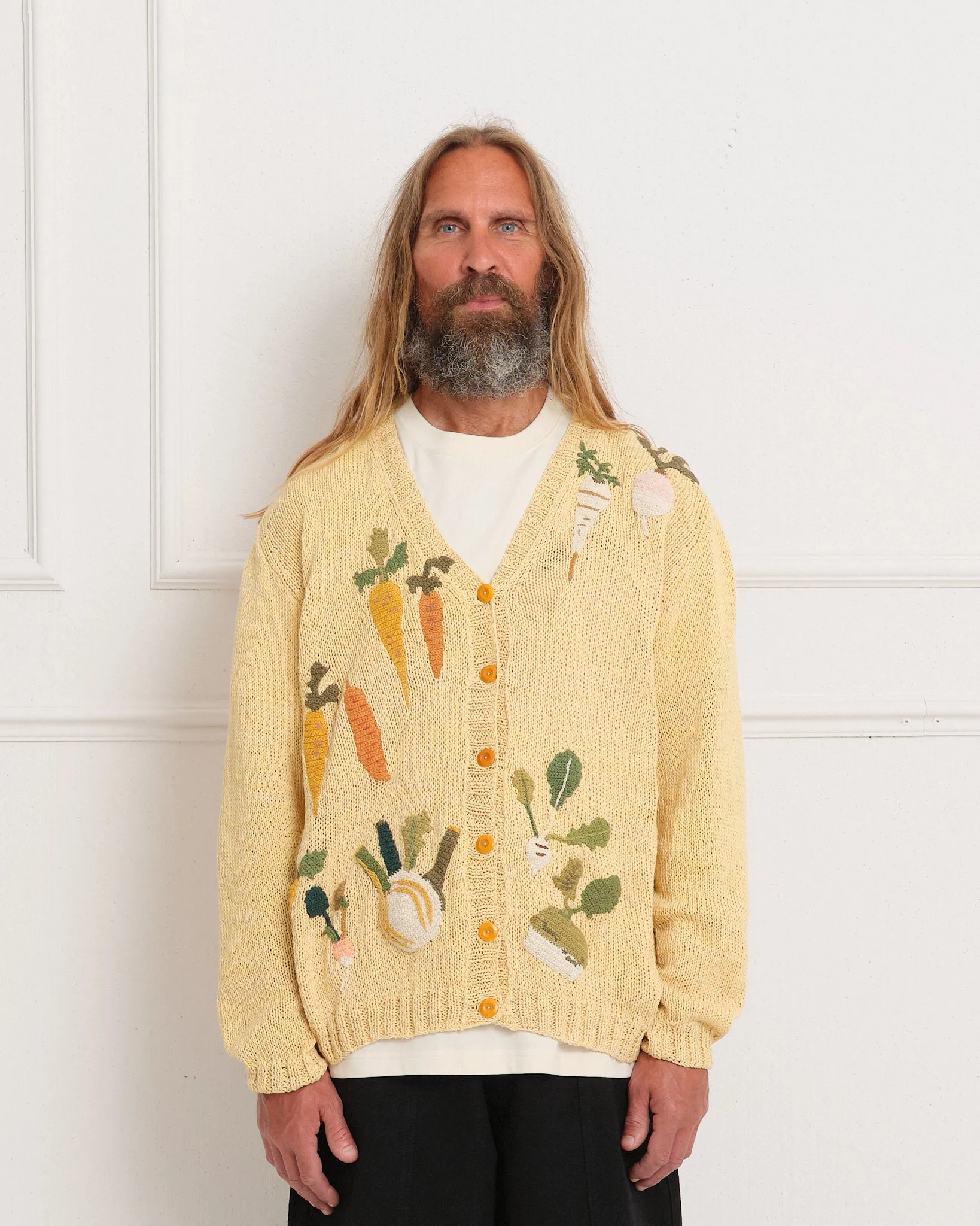 Twinsun Knit Cardigan - Yellow Rooting For You