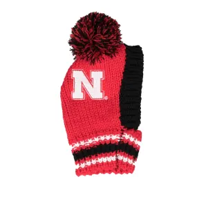 University of Nebraska Team Pet Knit Hat