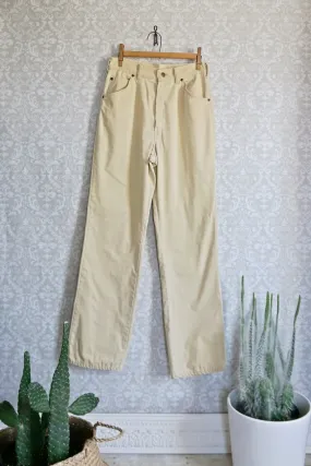 Vintage French Cream  High Rise Pants