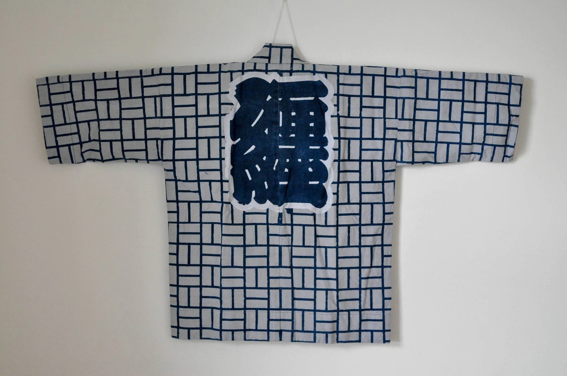 vintage indigo dye hanten kimono jacket【纏】