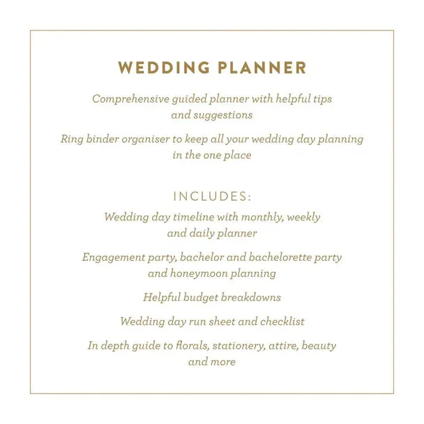 Wedding Planner Classic