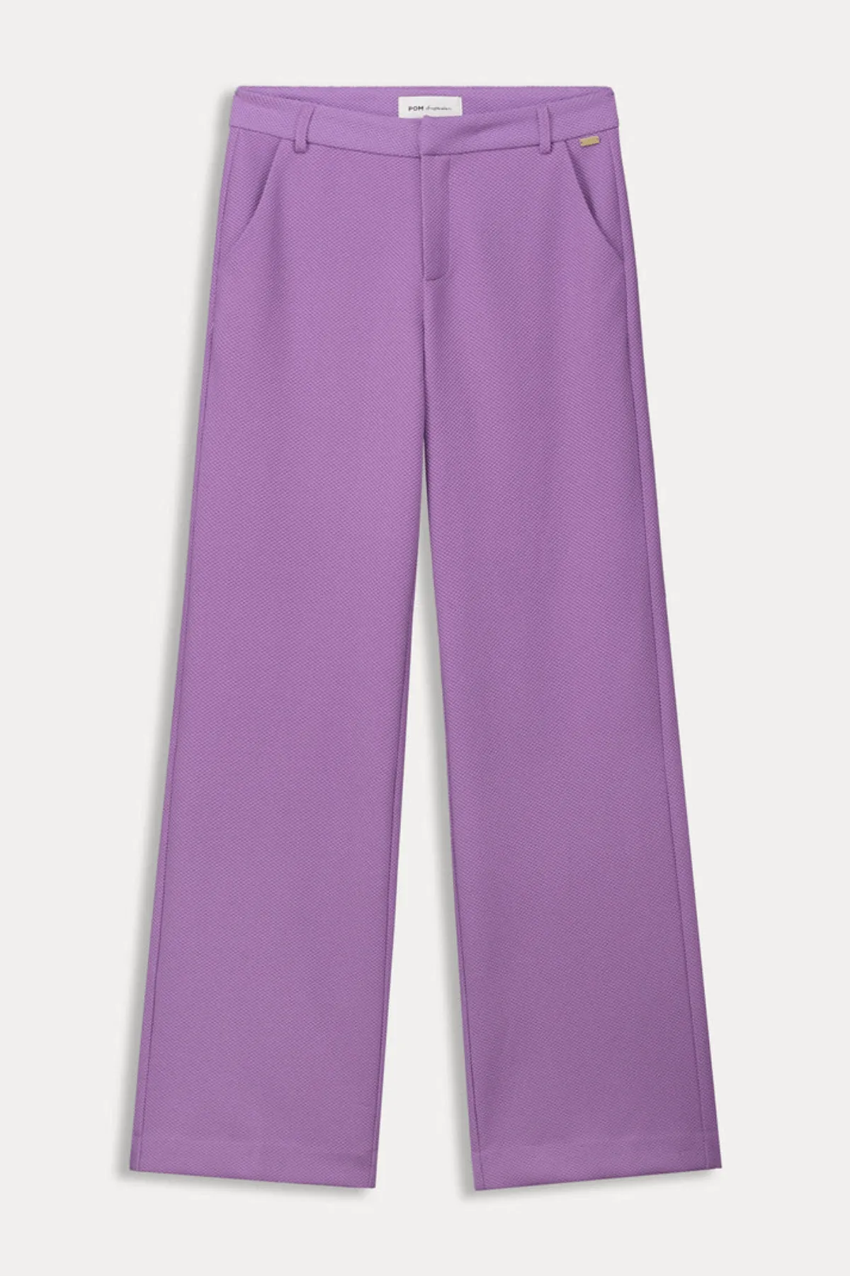 WIDE LEG PANT PIQUE PURPLE