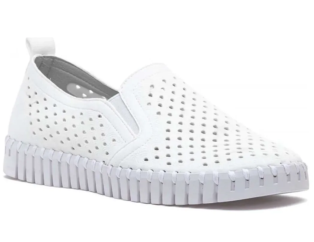 WOMEN'S ILSE JACOBSEN TULIP SLIP-ON | WHITE