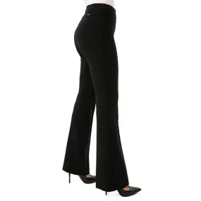 Women's Up! | Flowing Crepe Flare Leg Pull On Pant | Black