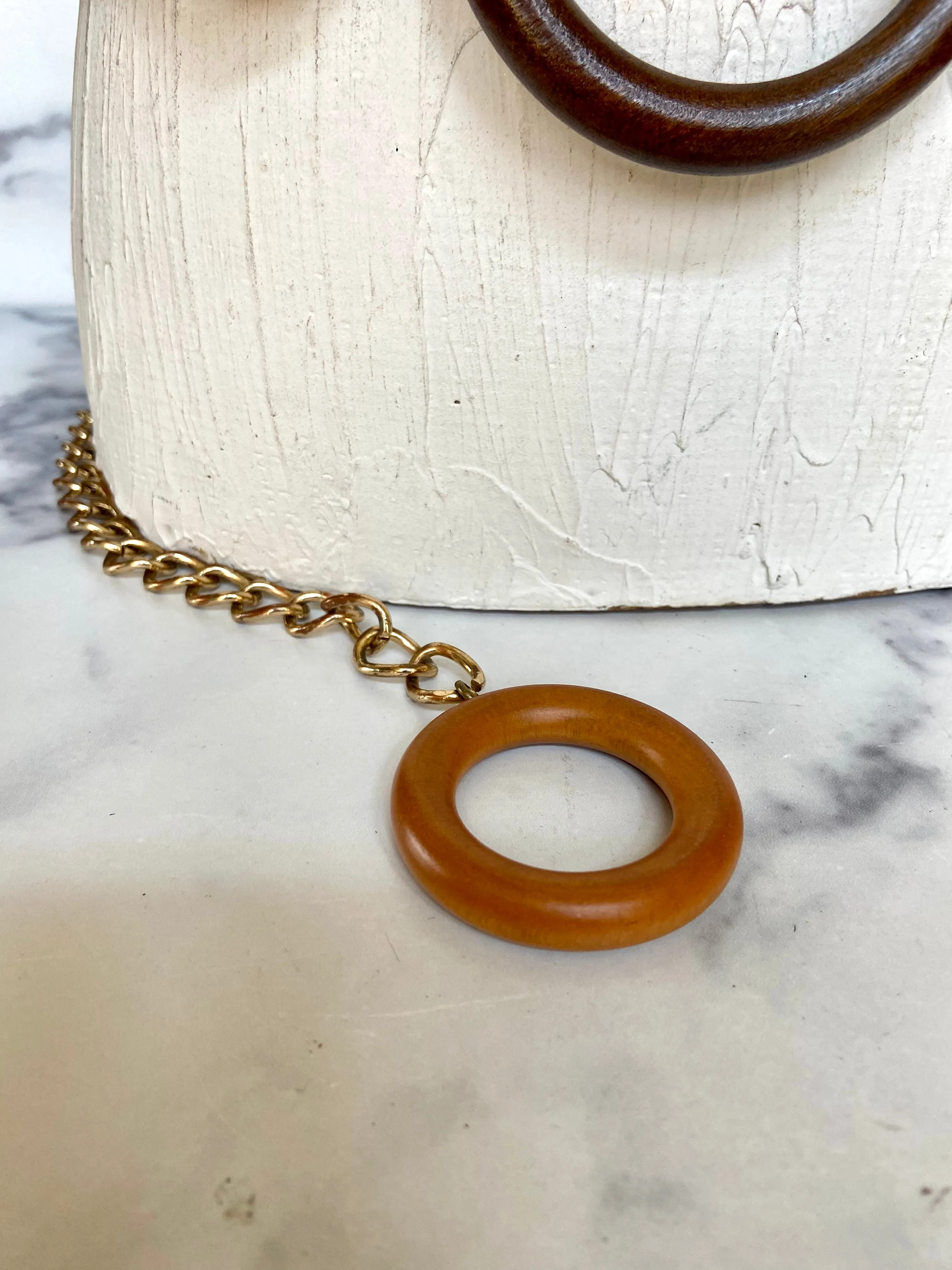 Wood circles belt