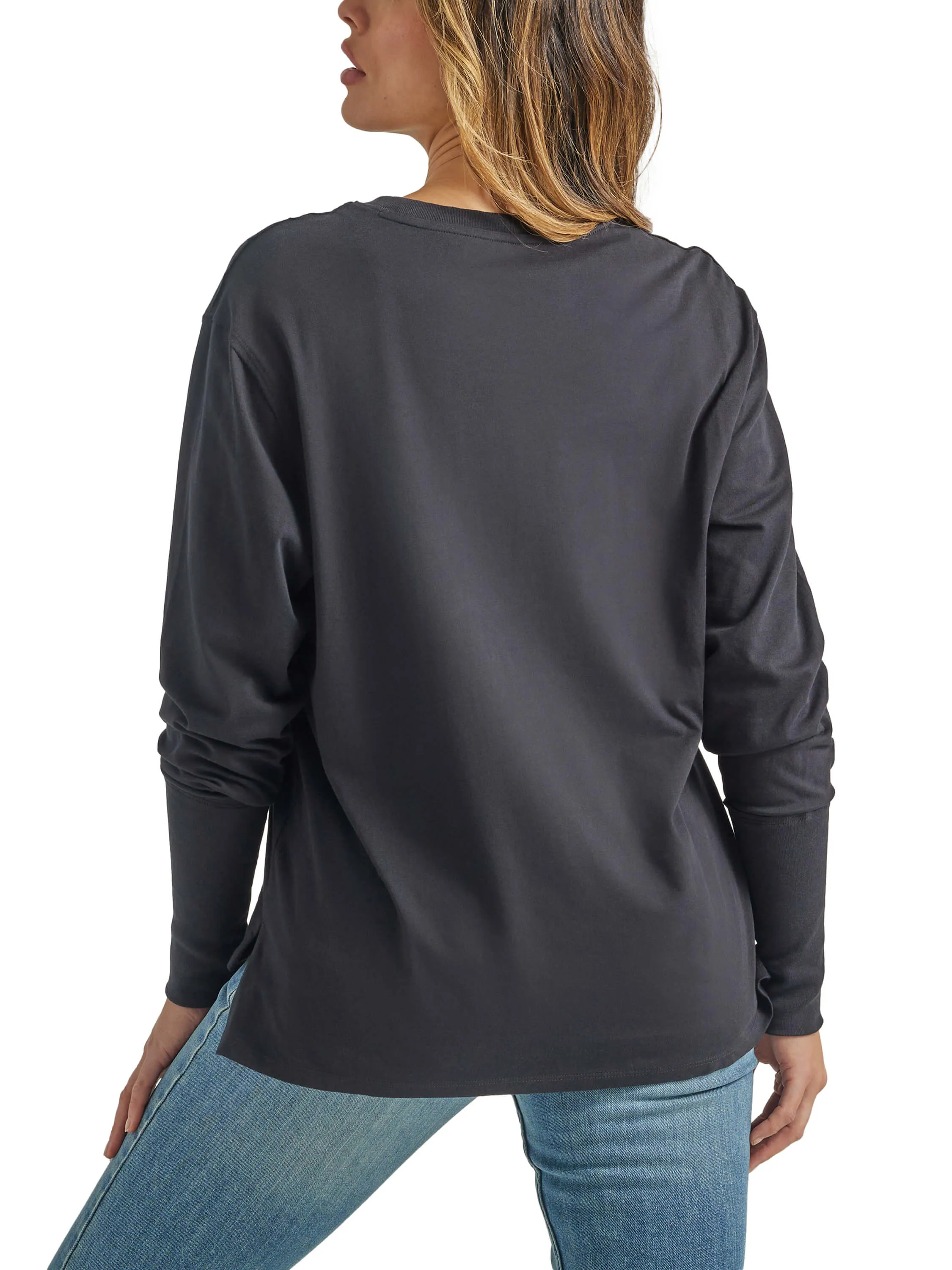 Wrangler | Ladies Retro Black LS Tee